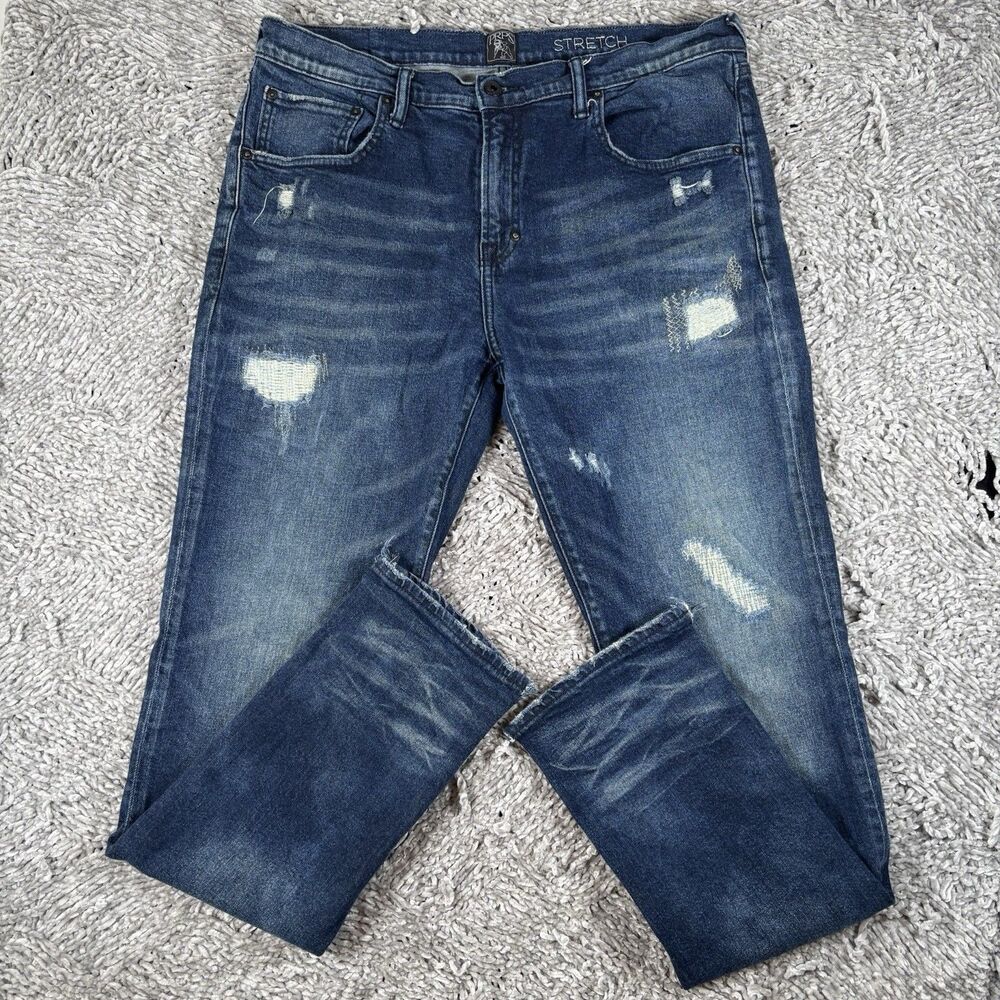 PRPS Le Sabre Slim Tapered Fit Jeans Mens 38 Designer Preppy Business Stretch